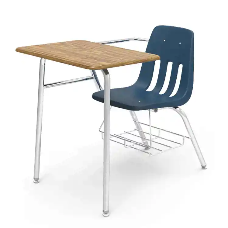 Virco® Combo Desks, Rectangle Top, Navy Blue