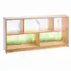 Nature View Acrylic Back Storage Cabinet, 24"H