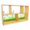 Nature View Acrylic Back Storage Cabinet, 30"H