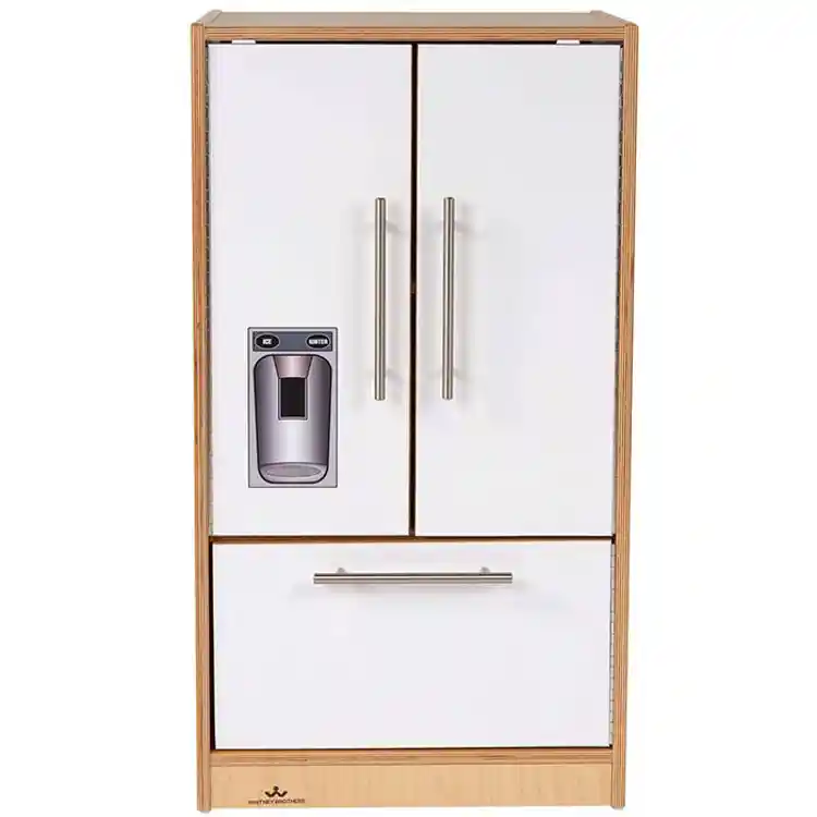 Contemporary Refrigerator, White