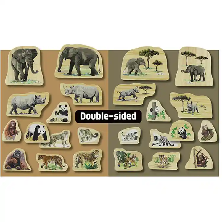 Animal Families Wooden Blocks