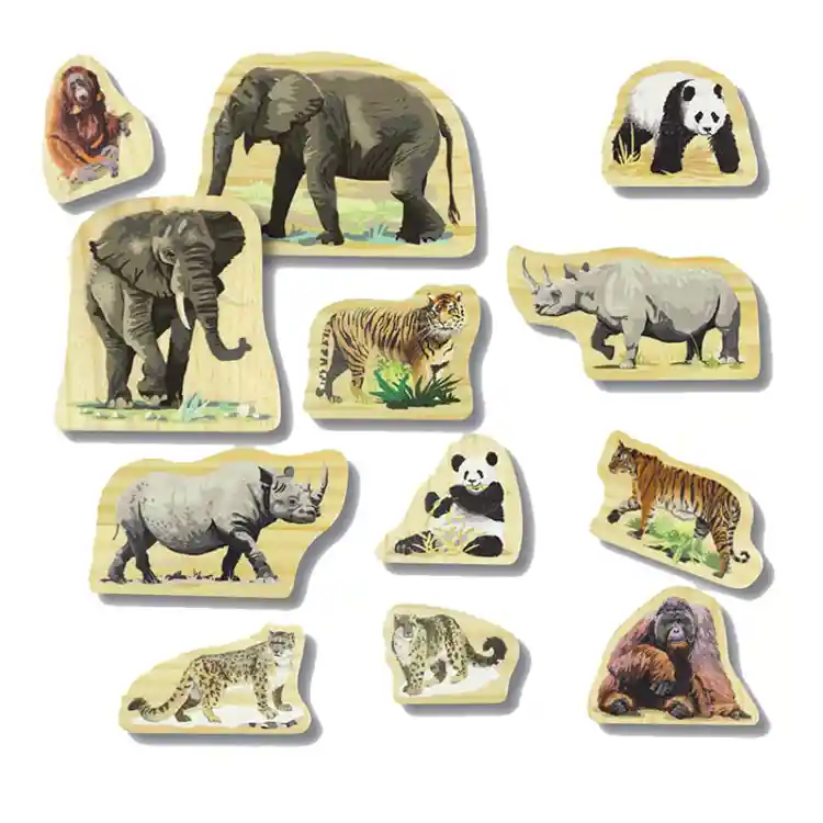 Animal Families Wooden Blocks