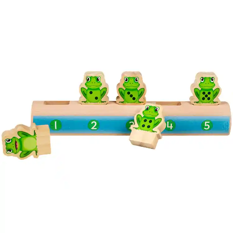 Five Frogs on a Log