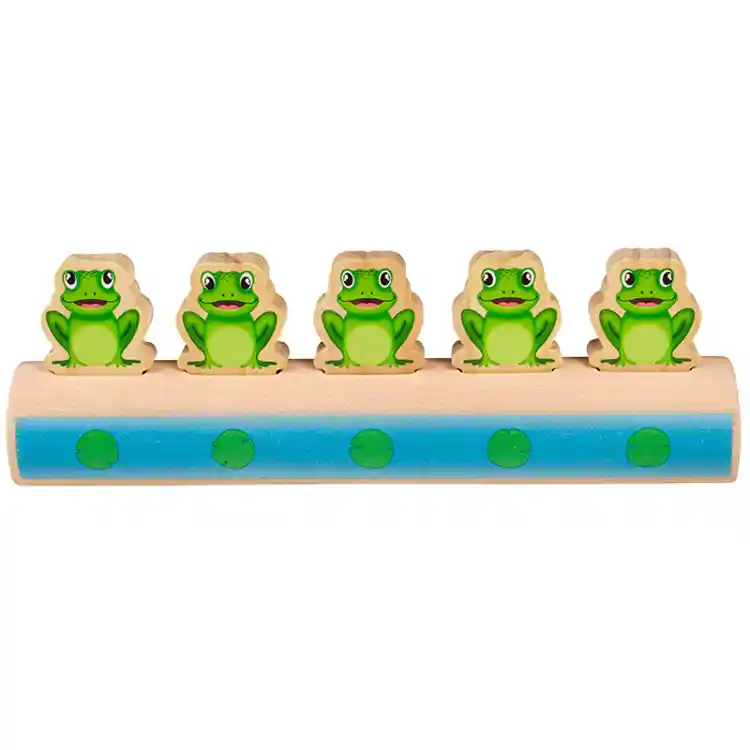 Five Frogs on a Log