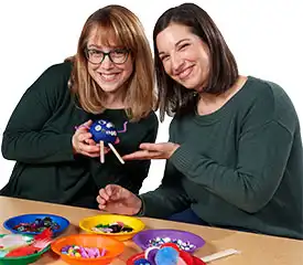 Rachel and Nicole of Backyartists